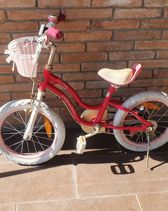 Bicicletta bimba 3/6 anni con ruotine