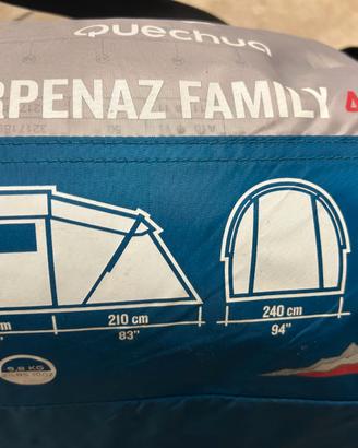 Tenda ad archi campeggio ARPENAZ FAMILY 4.1