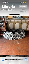 Coppette Fiat originali + cerchi ferro