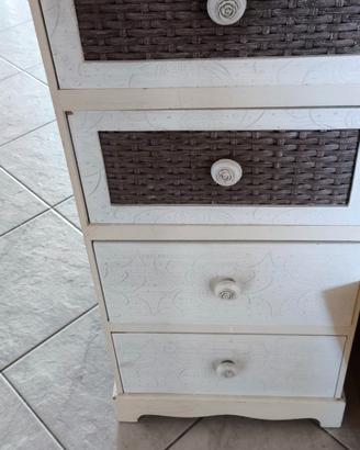 cassettiera stile shabby