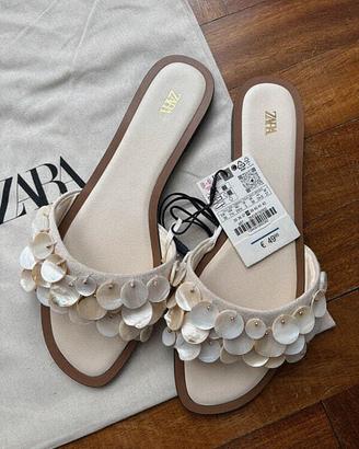 Ciabattine con perle Zara