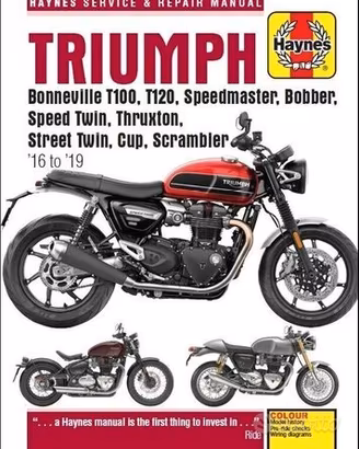 MANUALE OFFICINA HAYNES TRIUMPH 900 & 1200 (16-18