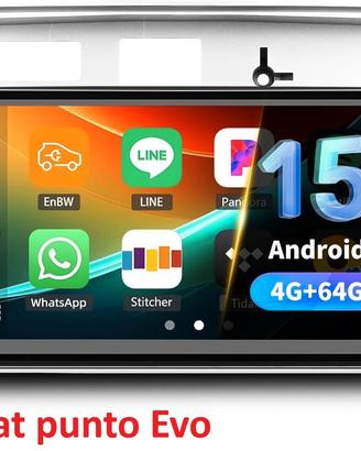 AUTORADIO ANDROID FIAT PUNTO EVO 2009/2012