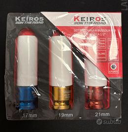 Set 3 chiavi a bussola per cerchi in lega 1/2”