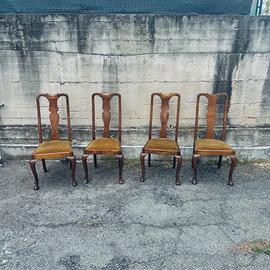 Set 4 sedie classiche stile Queen Annie