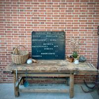 BANCO DA FALEGNAME CASTAGNO MASSICCIO META' 800