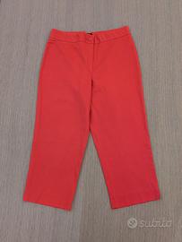 Pantaloni donna Capri pinocchietto rossi Rebecca