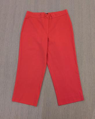 Pantaloni donna Capri pinocchietto rossi Rebecca