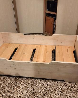 Letto montessori legno chiaro
