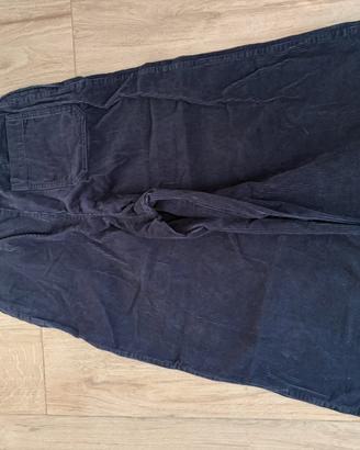 Uniqlo pantalone bku notte in velluto a coste