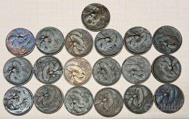 10 centesimi ape serie dal 1920 al 1937