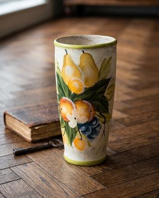 Vaso vintage ceramica artigianale Italia anni '80