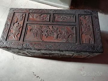 baule in legno vedi foto