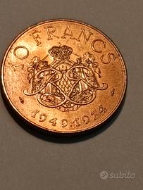 MONTECARLO 10 FRANCHI 1974 FDC CANGIANTE