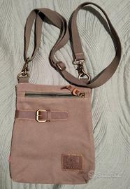 Piccola tracolla/borsello in tela, unisex