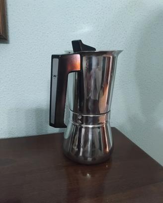 caffetteria moka VEV Vigano vintage acciaio inox 