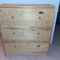 CASSETTIERA CON 3 CASSETTI  IN LEGNO