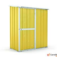 Casetta box giardino in Acciaio 155x100cm giallo