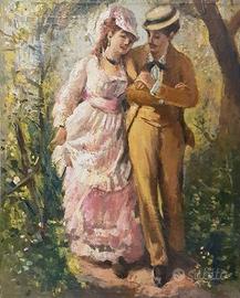 Olio su tela -Scuola italiana XIX-XX secolo