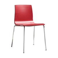 2 Sedia Alice Scab colore Rosso Impilabile