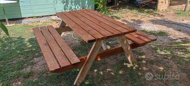 tavolo picnic giardino legno