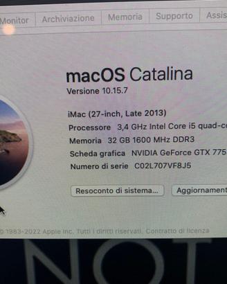 iMac 27 pollici con ssd