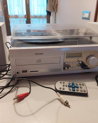 Stereo majestic CD, USB, SD, vinile, cassette