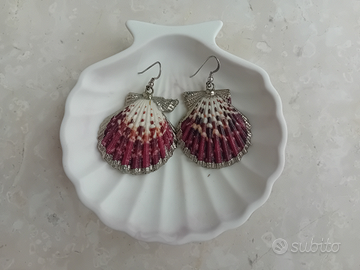 Orecchini argento conchiglie a ventaglio ?