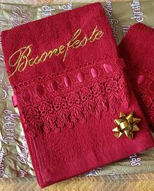 Set 2 asciugamani design Natalizio .