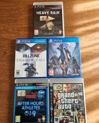 Lotto Giochi Sony Playstation PS3 e PS4