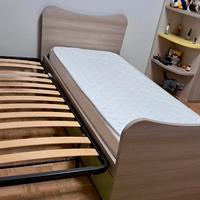 Letto singolo con secondo estraibile