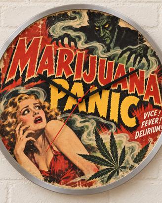 orologio da parete vintage manifesto anni 50
