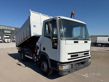 Iveco 100e18 ribaltabile e gru macchina operatrice