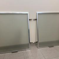 ante vetro opaco e alluminio Veneta Cucine