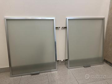 ante vetro opaco e alluminio Veneta Cucine