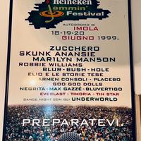 Manifesto origine heinken jammin festival 1999