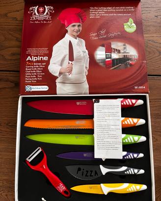 Set 7 coltelli da cucina Alpine Swiss design
