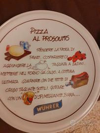 piatti pizza con logo Wuhrer