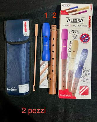 Flauto dolce Hohner Alegra line destri e mancini