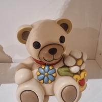 Set 2 pz teddy fiore e teddy orsetto