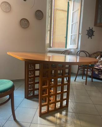 Tavolo allungabile in ciliegio e 4 sedie
