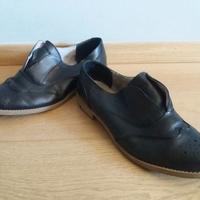 Scarpe donna in vera pelle nera