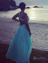 Vestito verde Tiffany da cerimonia