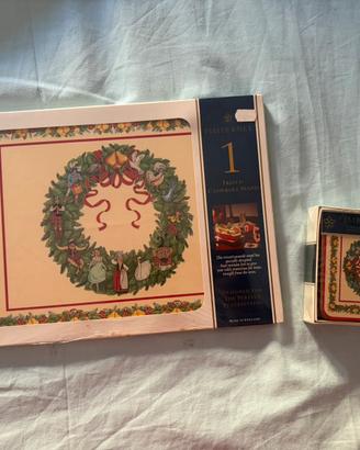 Set Pimpernel Natale - sottopentola+sottobicchieri