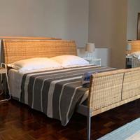Letto matrimoniale IKEA rattan