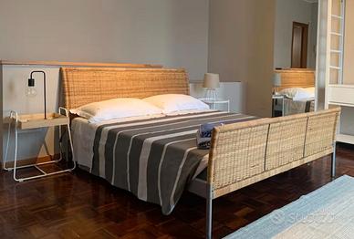 Letto matrimoniale IKEA rattan