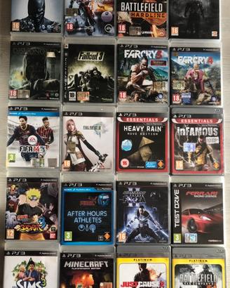 Giochi PS3 Minecraft Naruto Battlefield Simpson