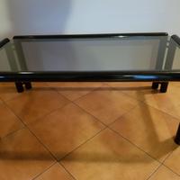 TAVOLINO DA SALOTTO CON RIPIANO IN VETRO