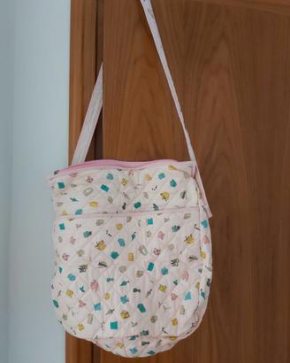Borsa in tessuto trapuntato