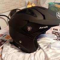 CASCO IN FIBRA AIROH NERO TAGLIA XL NUOVO 